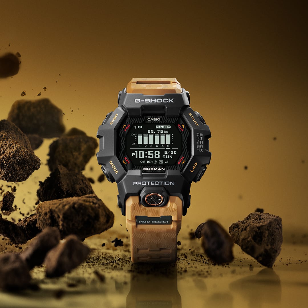 G-Shock Master of G Mudman Digital Yellow Resin Band Watch GDGB100-1A5