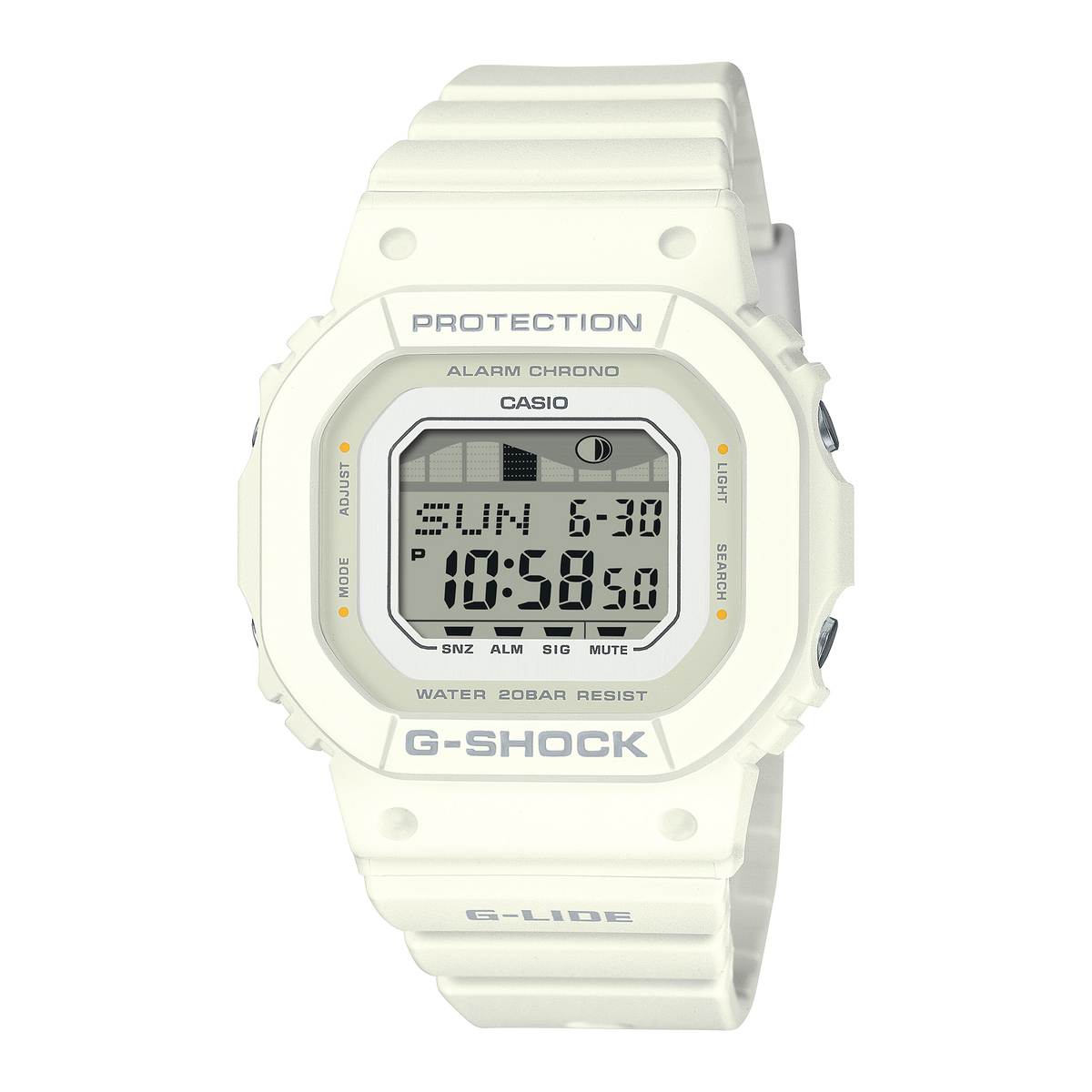 G-Shock G-LIDE White Resin Band Watch GLXS5600-7B