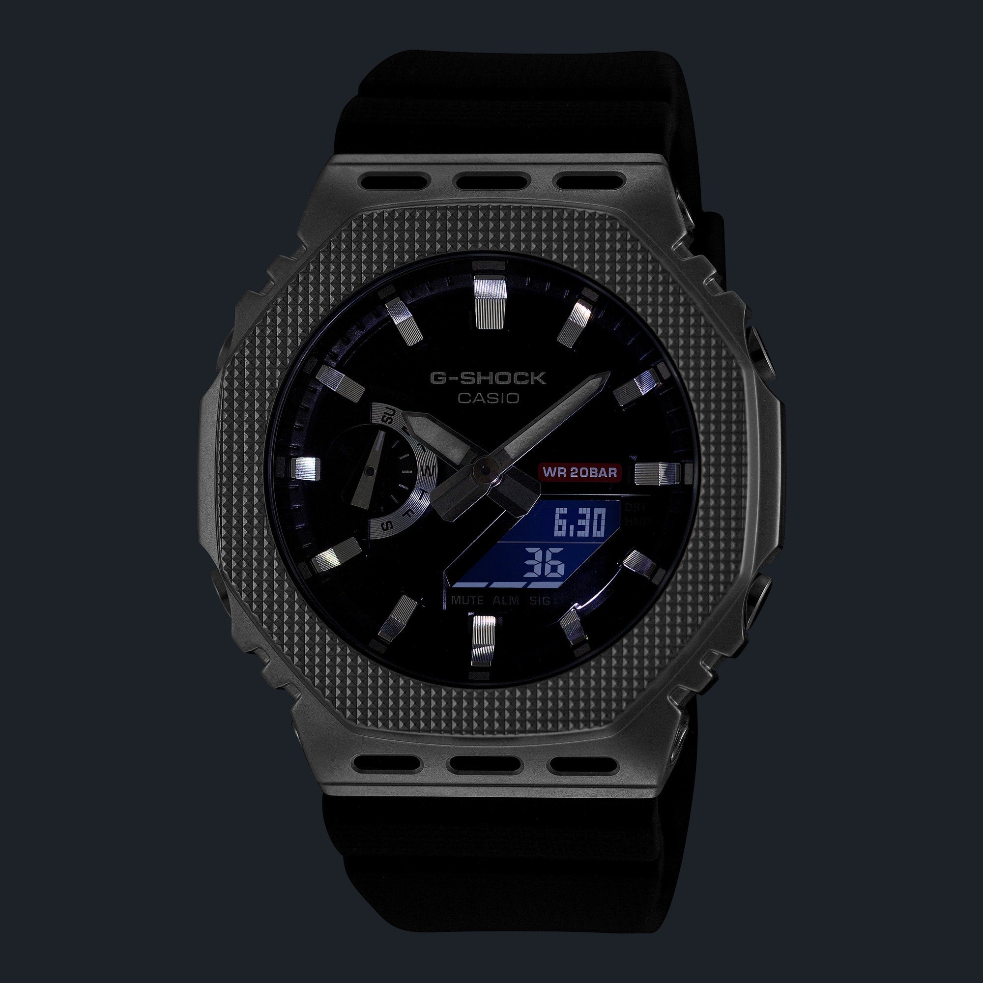 G-Shock Duo Modern Industrial Black Resin Band Watch GM2100BM-1A