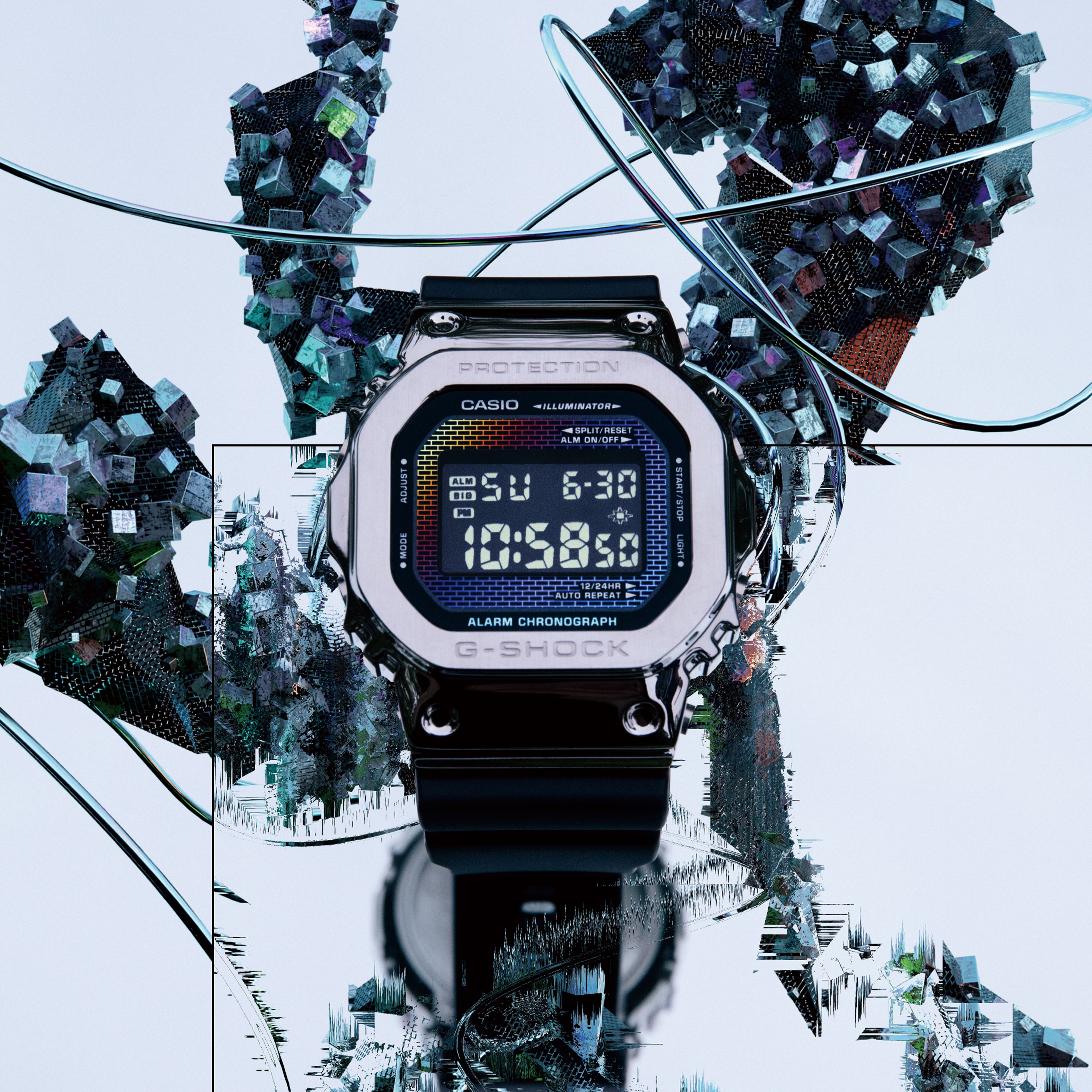 G-Shock 5600 Series Rainbow Brick Wall Edition GM5600RW-1D