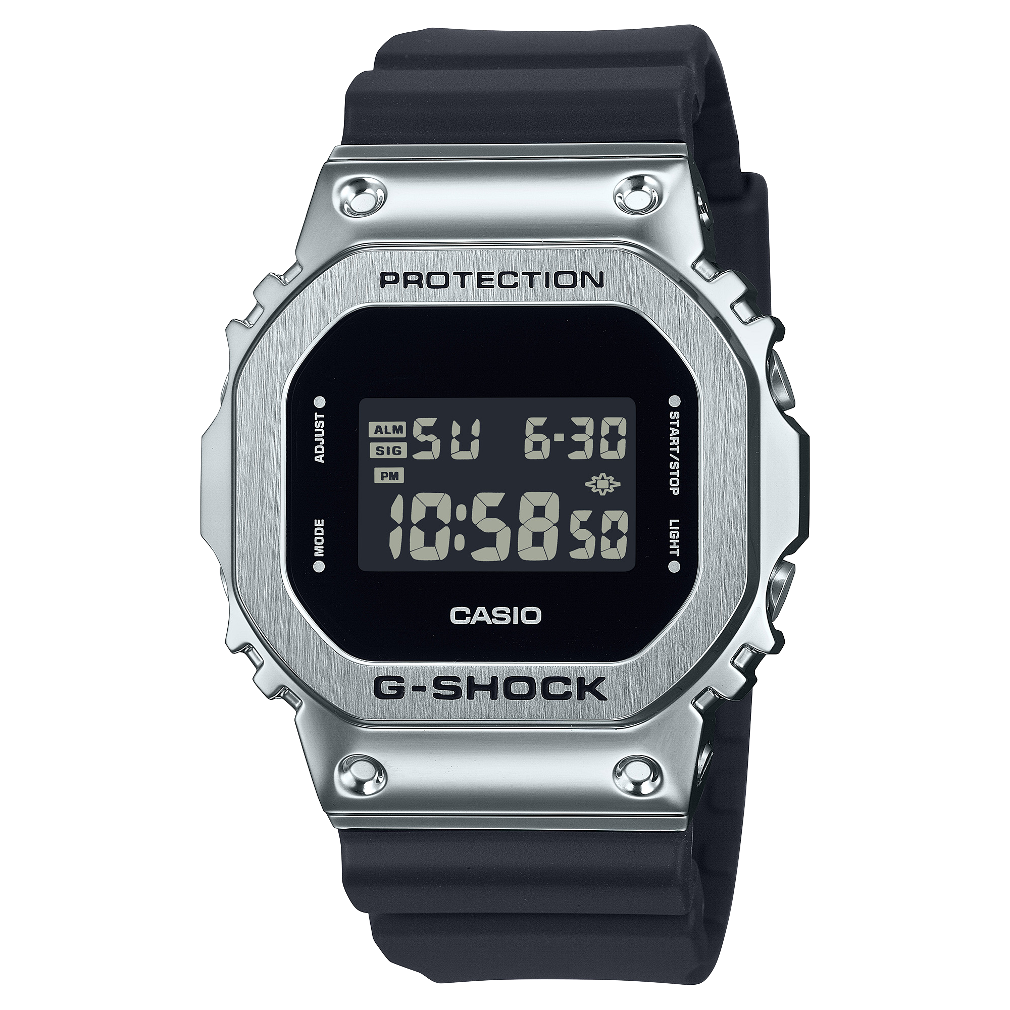 G-Shock Digital Metal Black Resin Band Watch GM5600U-1D