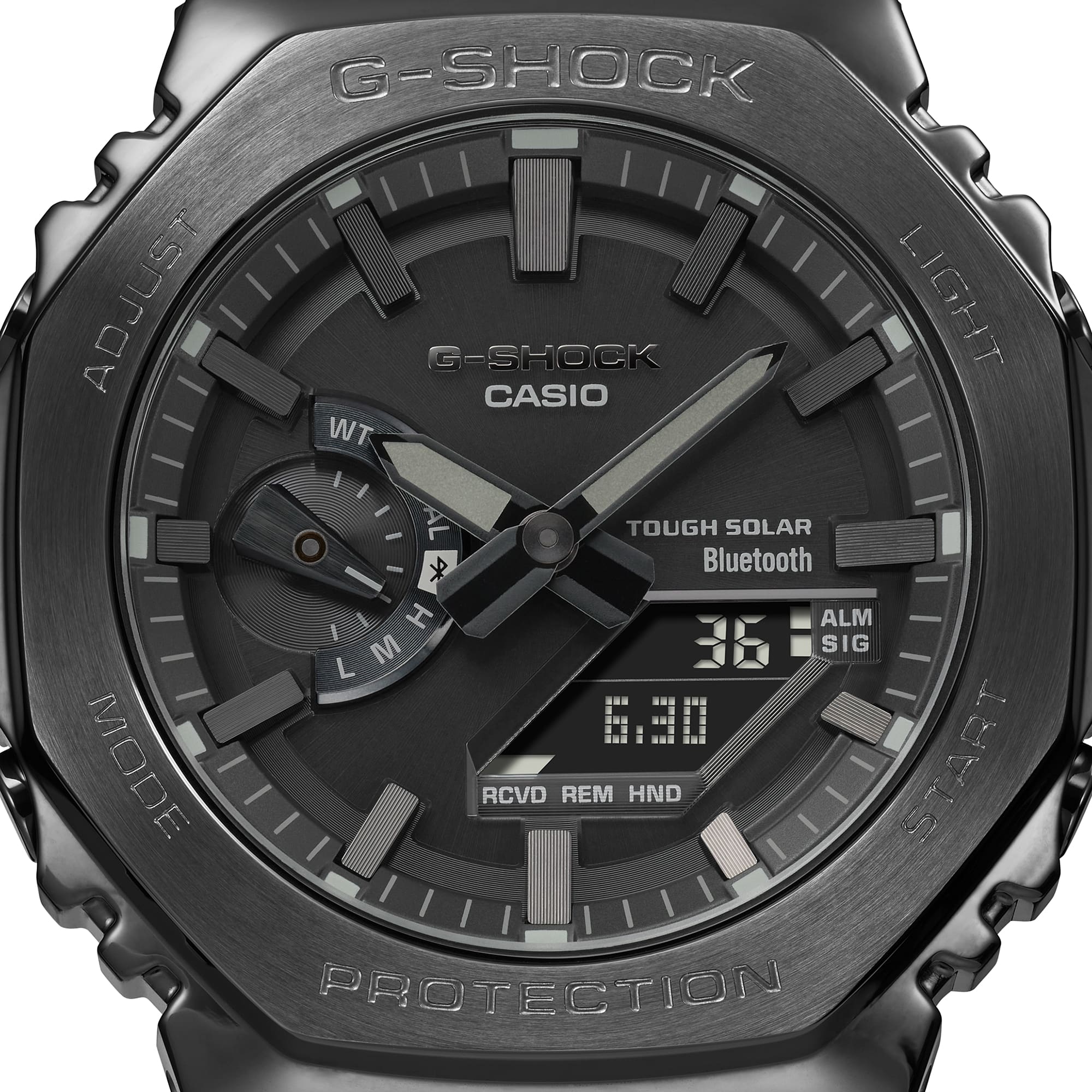G-Shock Full Metal Black Dial Stainless Steel Watch GMCB2100BT-1A