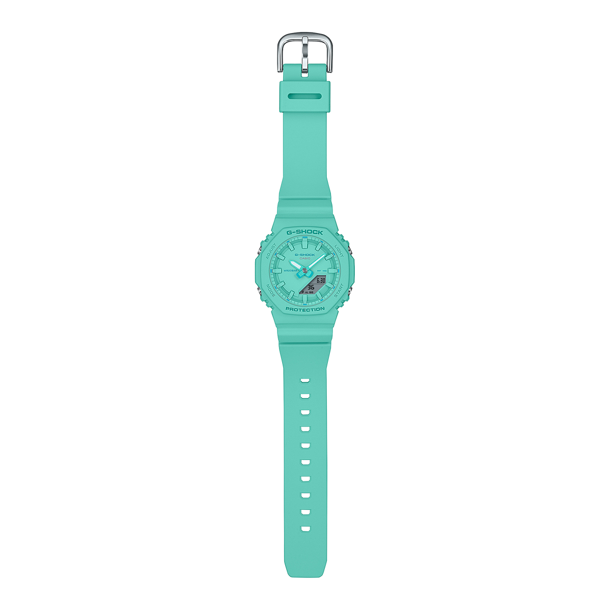 G-Shock Turquoise Resin Band Turquoise Dial Watch GMAP2100-2A