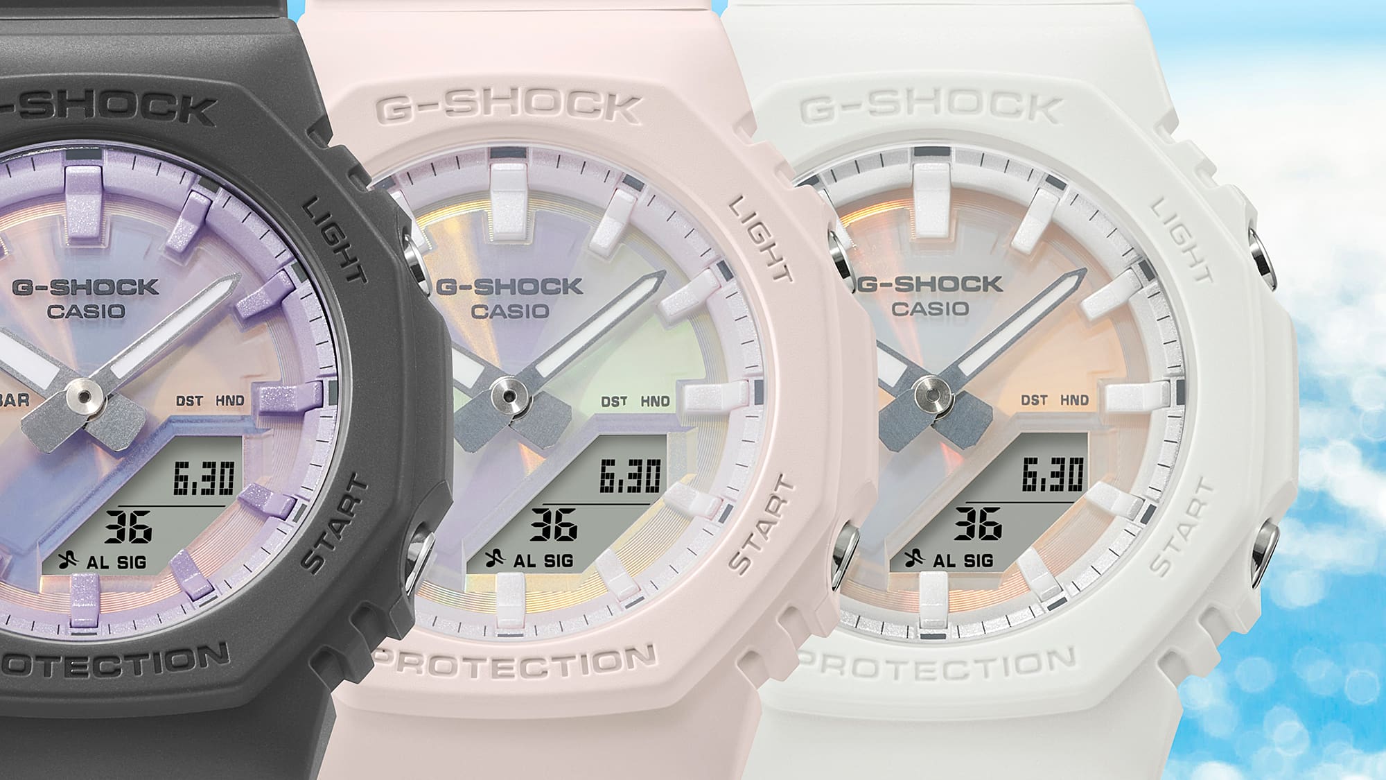 G-Shock Analog Digital Pink Resin Band Watch GMAP2100PC-4A