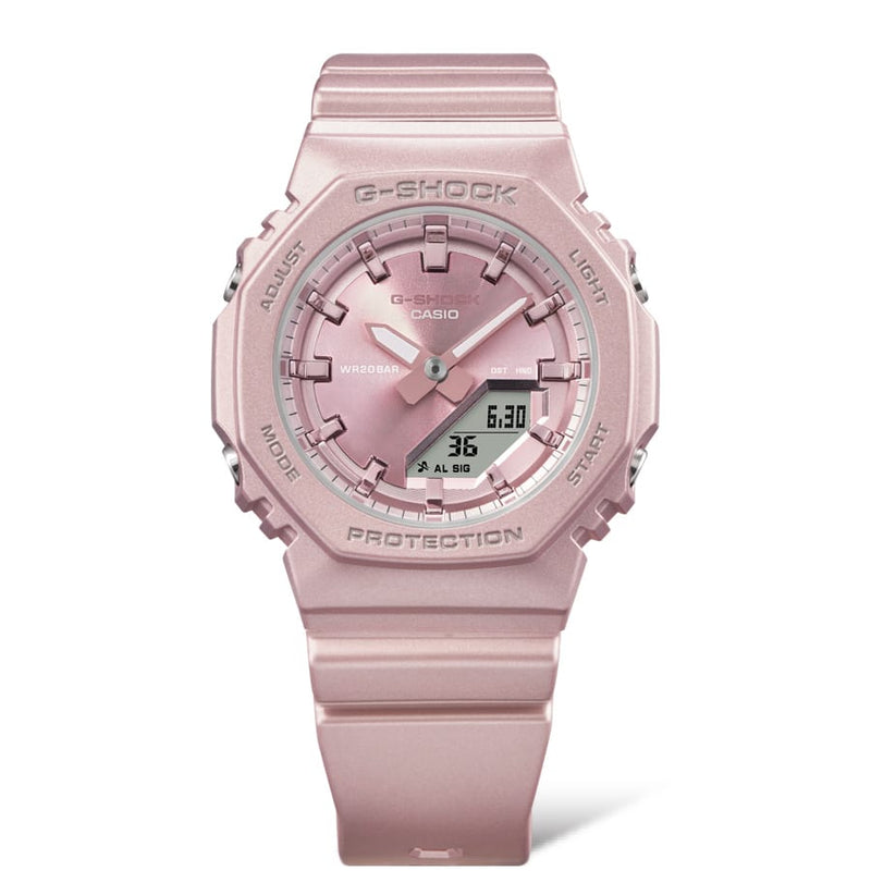 G-Shock Analog Digital Pink Dial Pink Resin Band Watch GMAP2100ST-4A