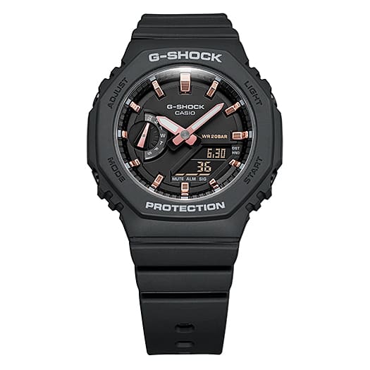 G-Shock Analog Digital DUO 2100 Mid Size Black Resin Band Watch GMAS2100-1A