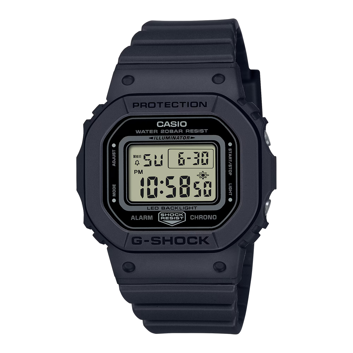 G-Shock Digital Black Mini Resin Band Watch GMDS5600BA-1A