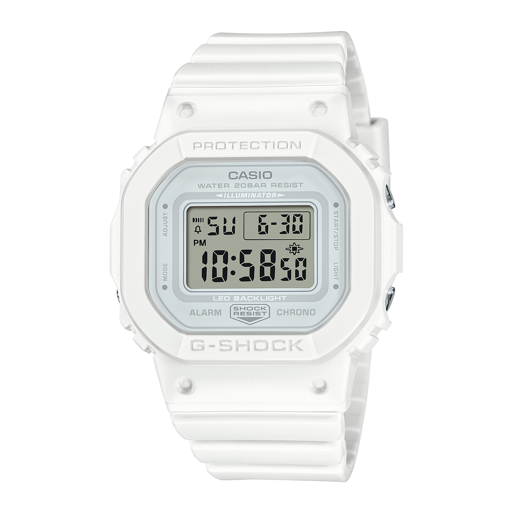G-Shock Mid Digital White Resin Band Watch GMDS5600BA-7D