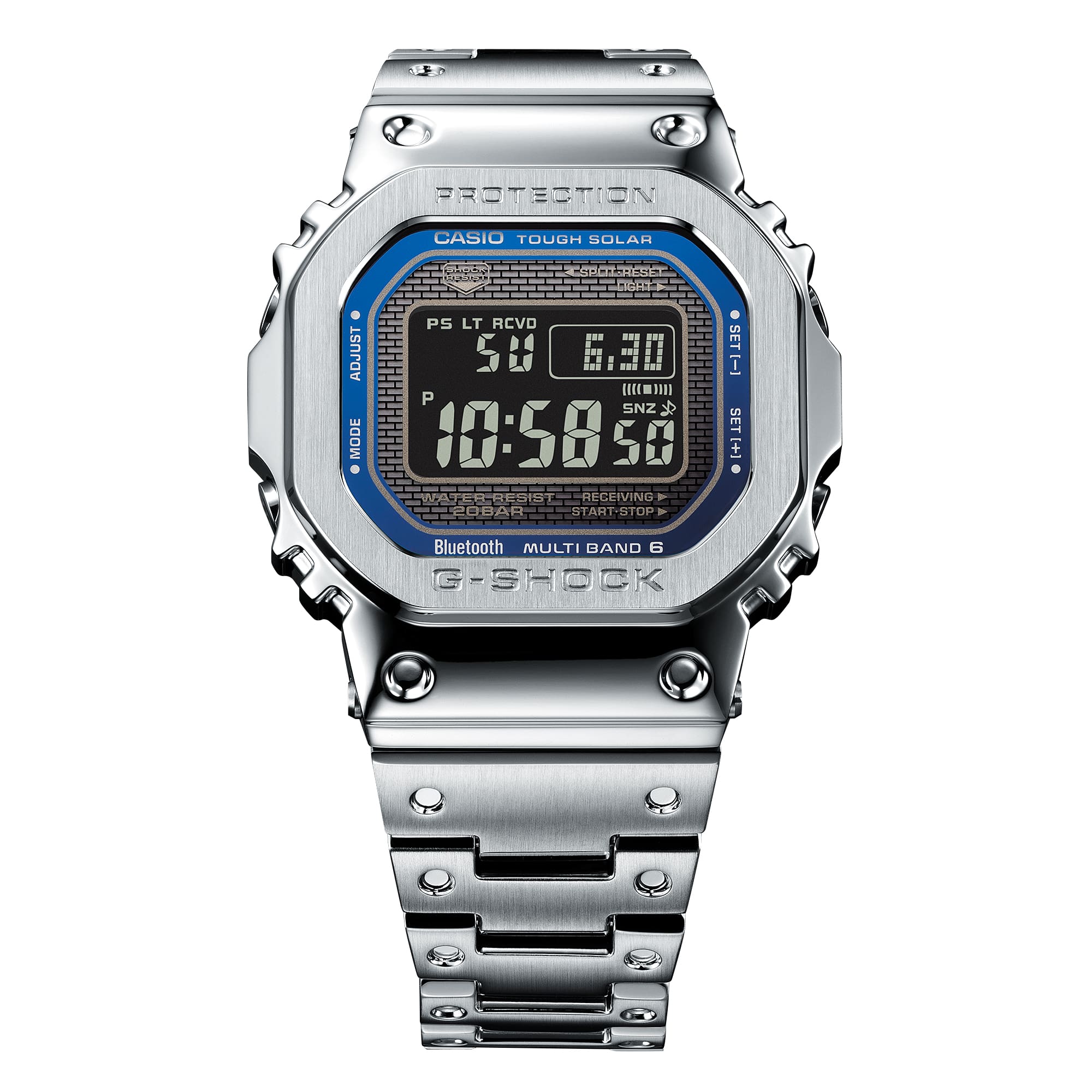 G-Shock Full Metal Silver Stainless Steel Watch GMWB5000D-2D