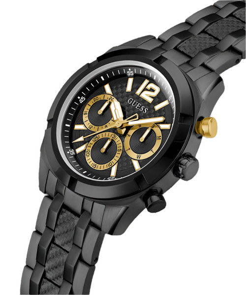 Guess Black Dial Black Tone Multi-function Watch - GW0714G4 GUESS Guess Black Dial Black Tone Multi-function Watch - GW0714G4 GUESS