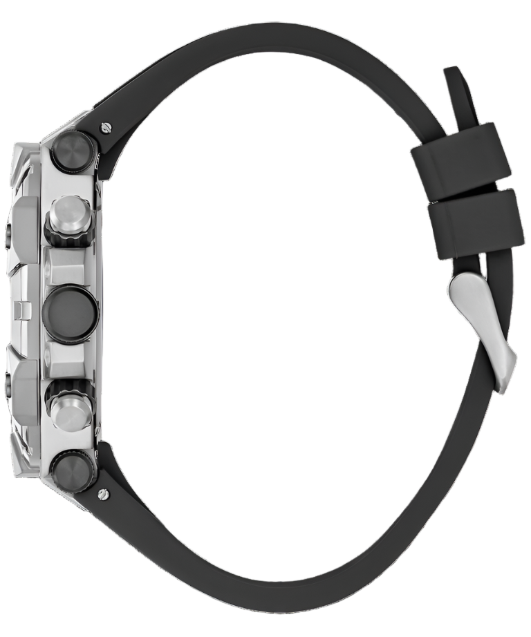 Guess Ignite Black Silver Tone Multi-function Watch GW0802G1