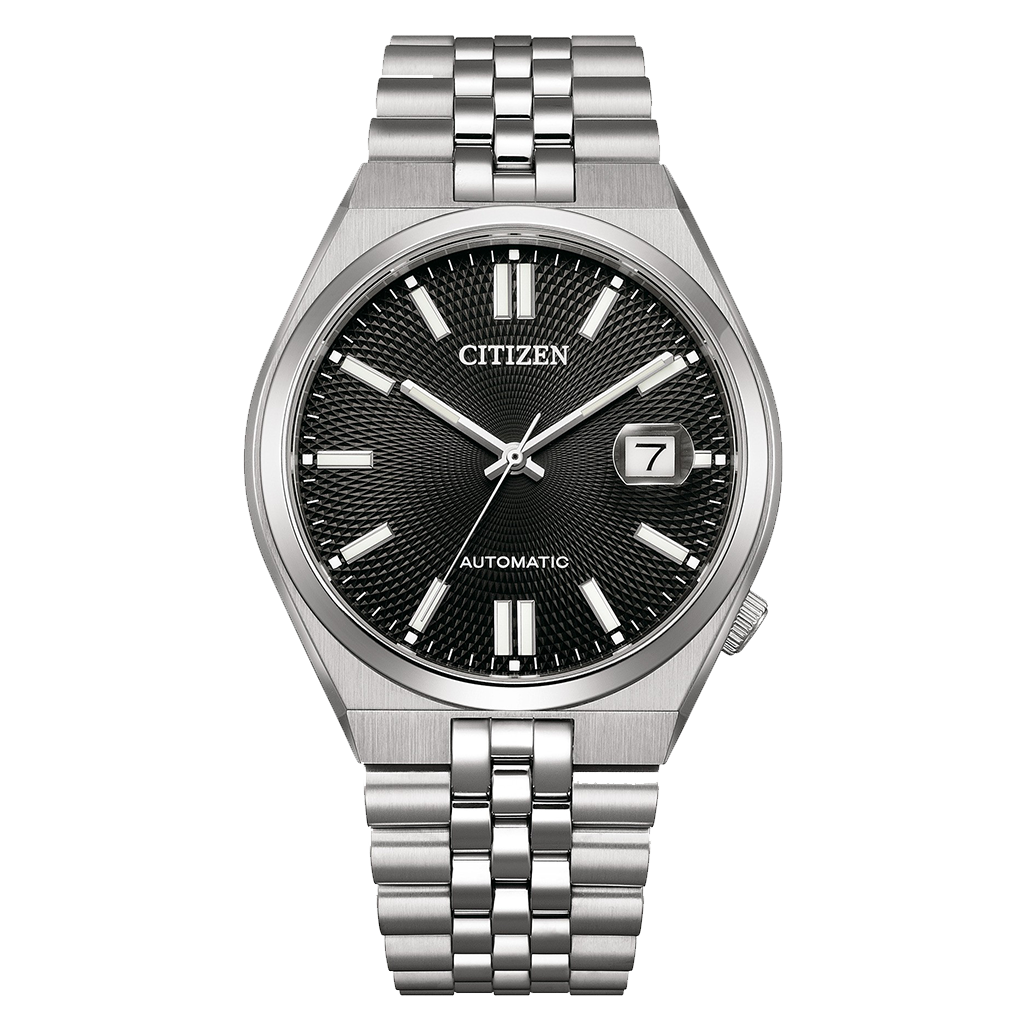 Citizen Tsuyosa Automatic Jubilee Band Stainless Steel Black Dial Watch NK0020-55E