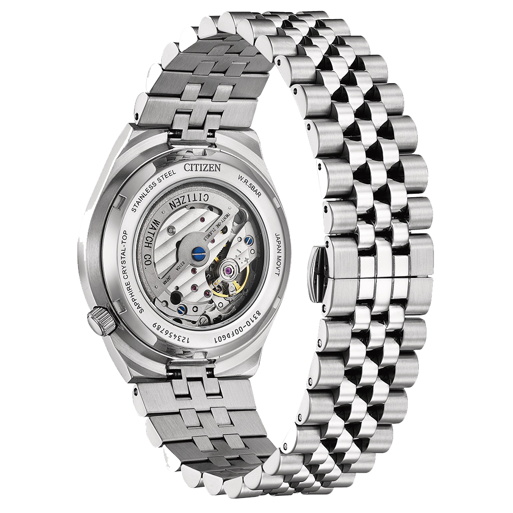 Citizen Tsuyosa Automatic Jubilee Band Stainless Steel Black Dial Watch NK0020-55E