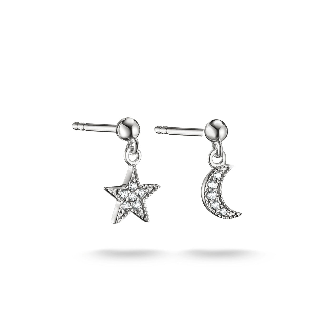 Thomas Sabo Stud earrings moon and star with zirconia TH2374 TH2374 front packshot