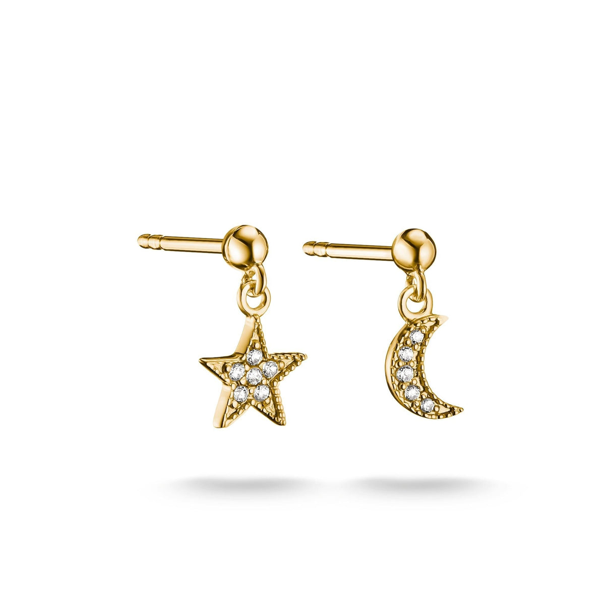 Thomas Sabo Stud earrings moon and star with zirconia TH2374MY TH2374MY front packshot