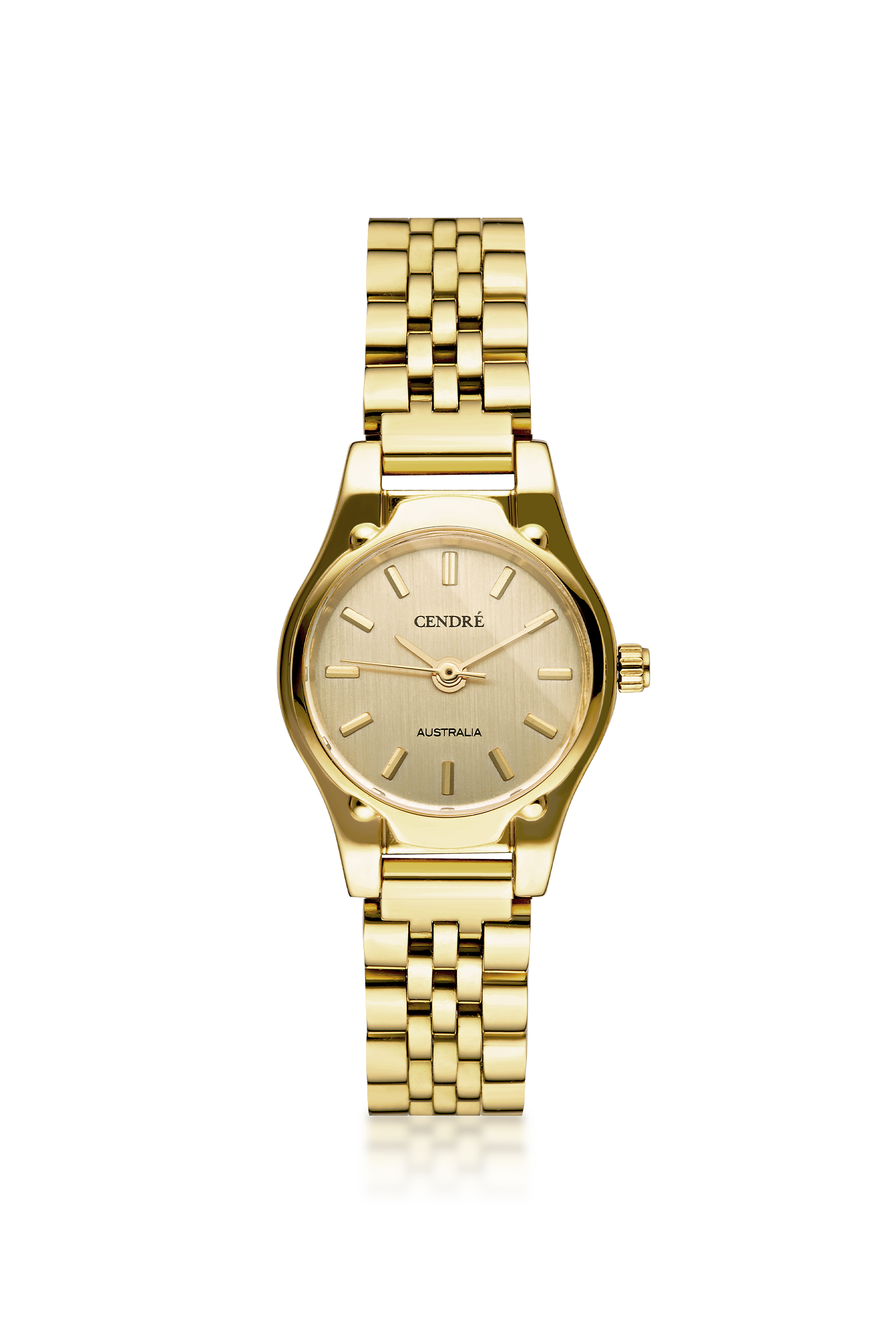 Cendré Isobel Gold Dial 14K Gold Women's Watch — front