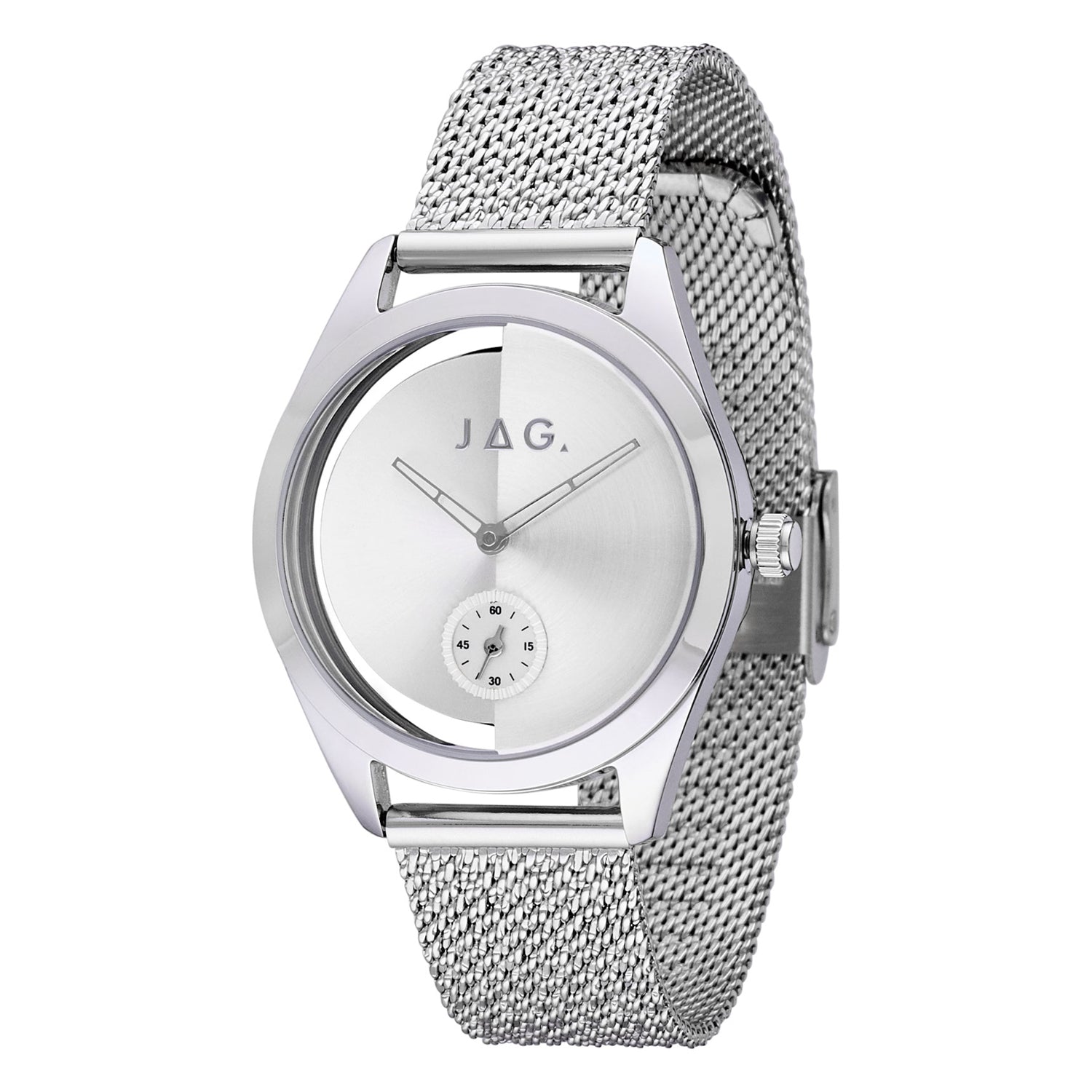 Jag Harrow Silver Stainless Steel Womens 36mm Elegant Watch