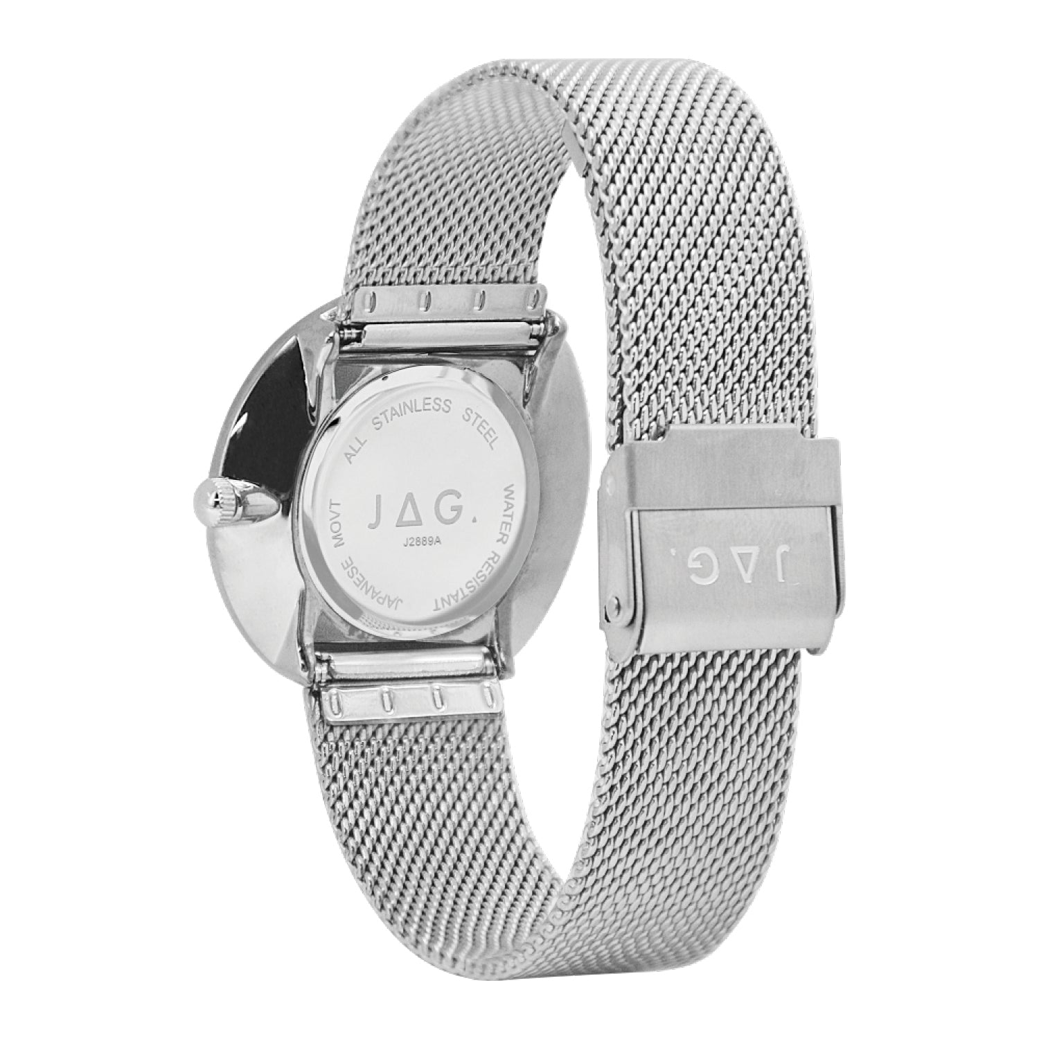 Jag Henley Silver Mother Of Pearl Dial Stainless Steel Watch 35mm