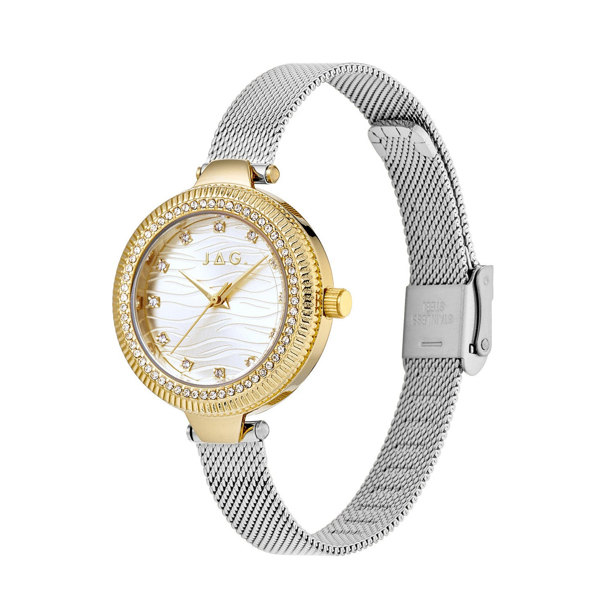 Jag Maddy Silver Dial Silver Steel Womens Watch J3066A view 3