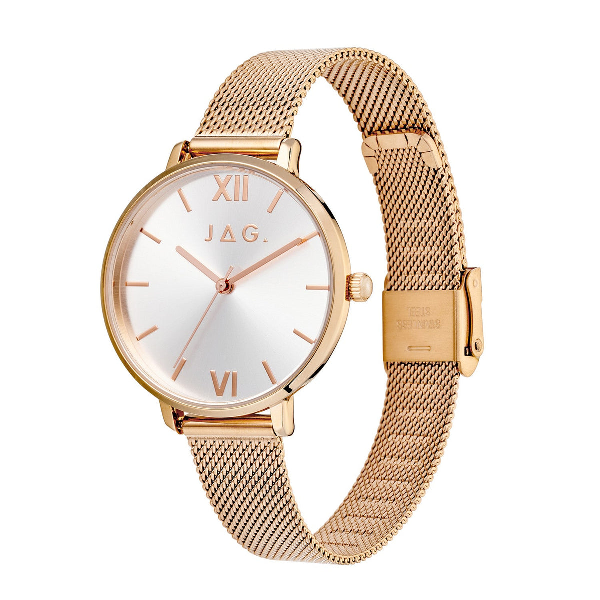 Jag Sophie Silver Dial Rose Gold Steel Womens Watch J3121A view 3