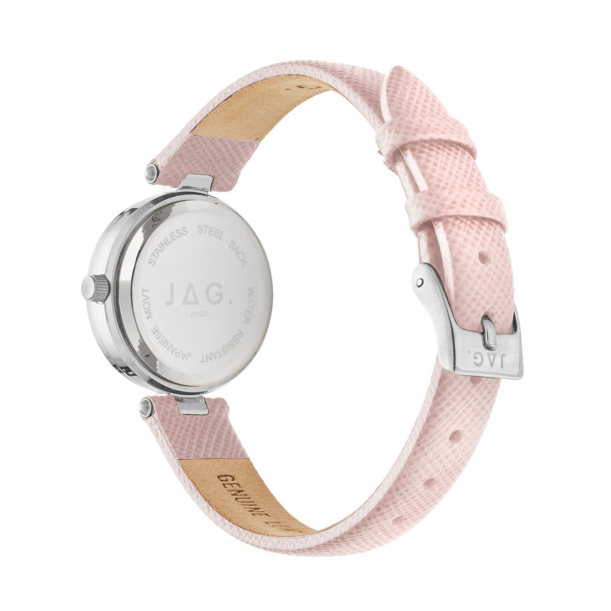 Jag Freya Pink Dial Pink Leather Womens Watch J3122 view 2