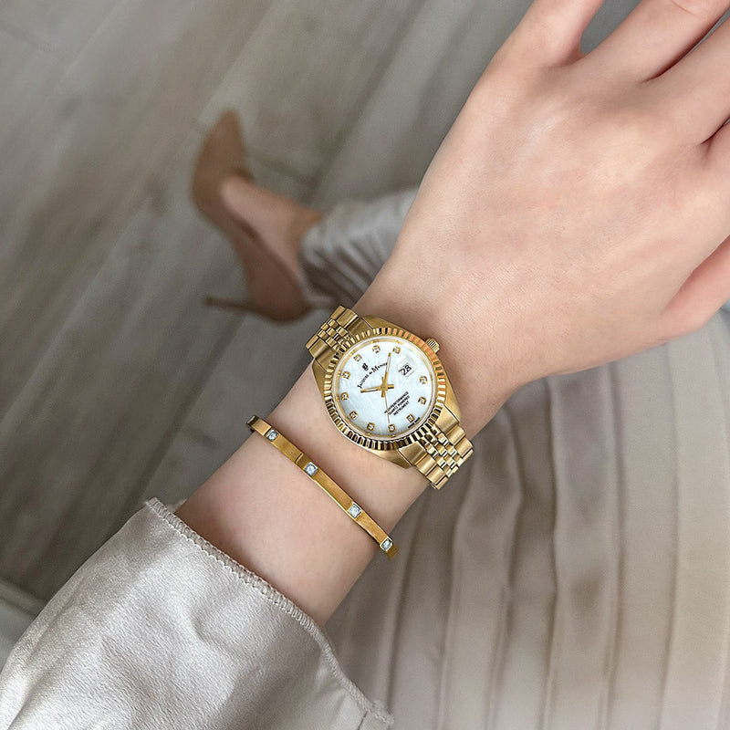 JDM Inspiration Passion Gold Mother of Pearl Women's Watch JWL01203
