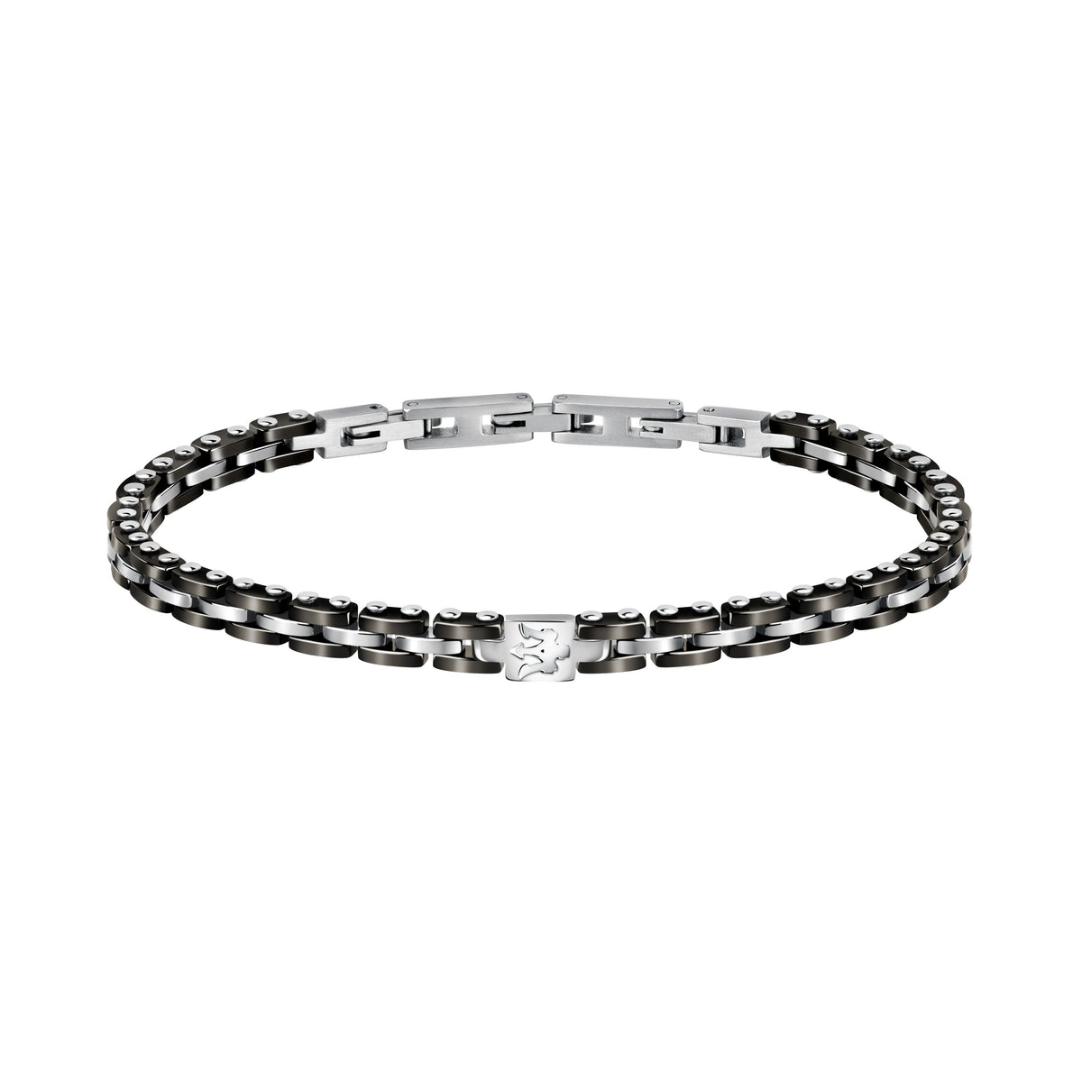 Maserati Ceramic Black and Silver Bracelet