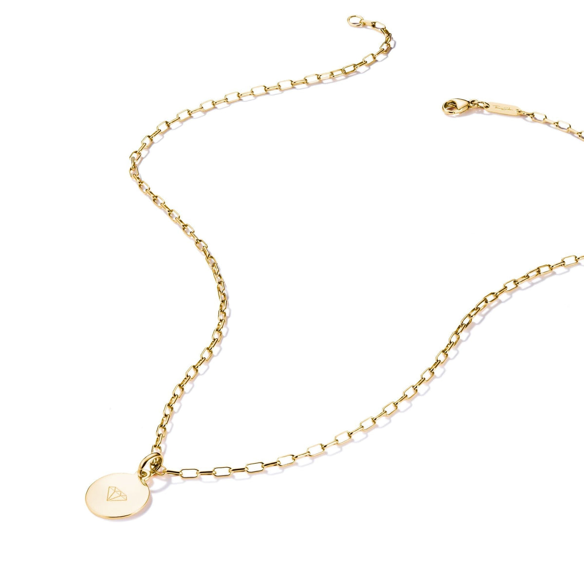 Thomas Sabo Gold-Tone Stainless Steel Paperclip Chain Necklace 2.3mm TKE2328SY-45 TKE2328SY-45 view 2