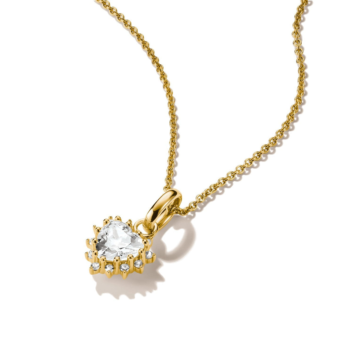 Thomas Sabo Chain with heart-cut zirconia