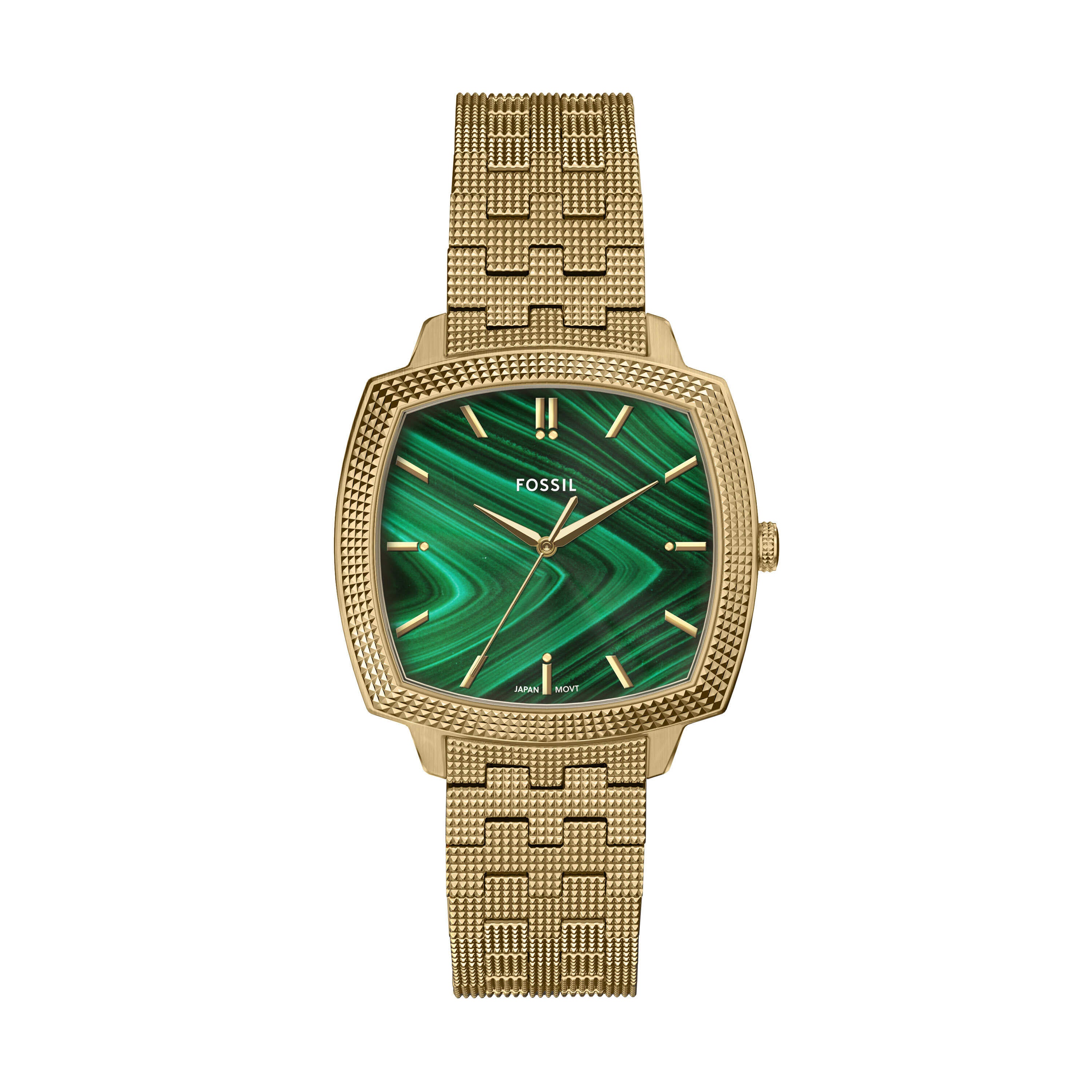 Fossil Machine Luxe Green Dial Gold Stainless Steel Watch LE1217