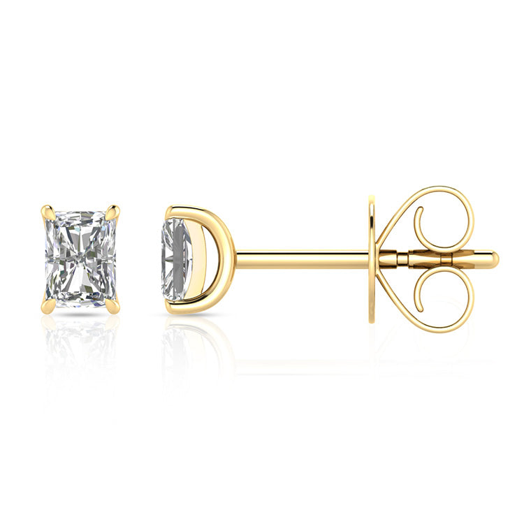 0.50ct Lab Grown Diamond Earrings in 9K Yellow Gold