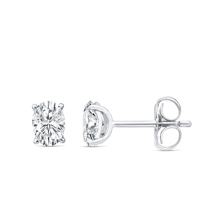 0.50ct Lab Grown Diamond Earrings in 9K White Gold