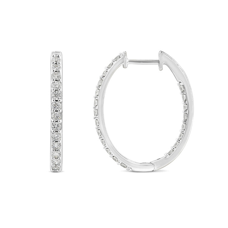 1.00ct Lab Grown Diamond Earrings in 9K White Gold