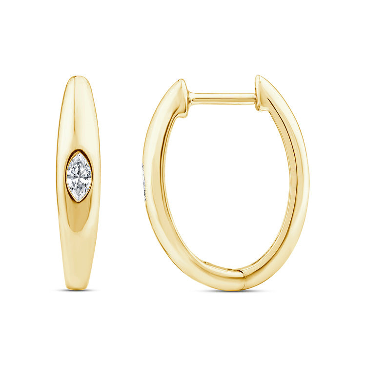 0.12ct Lab Grown Diamond Earrings in 9K Yellow Gold