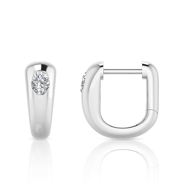 0.20ct Lab Grown Diamond Earrings in 9K White Gold