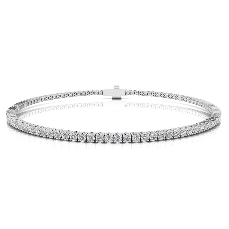 1.00ct Lab Grown Diamond Bracelet in 9K White Gold