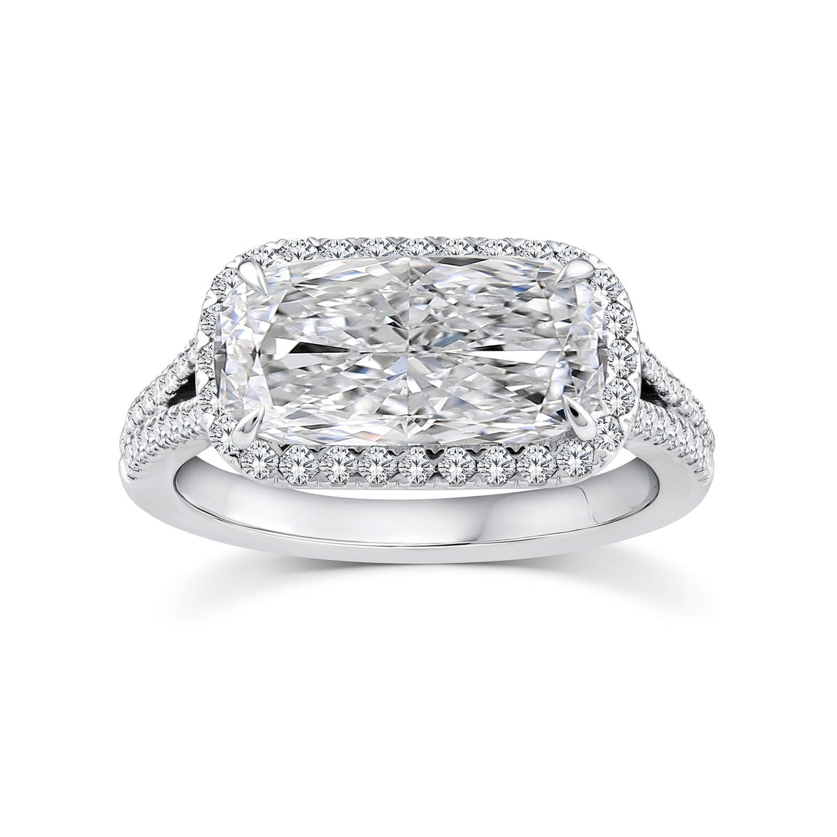 3.40ct Lab Grown Diamond Northern Ray Ring in Platinum