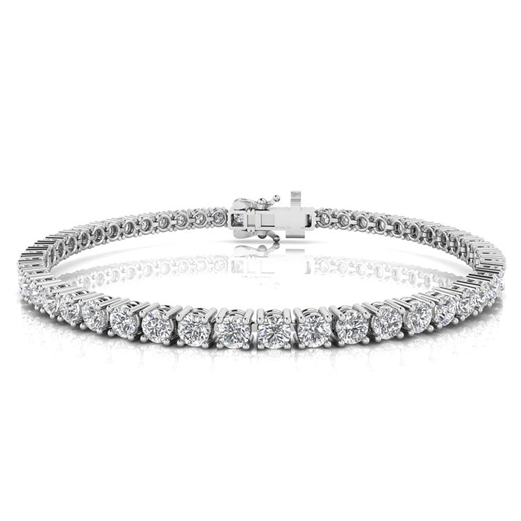 7.00ct Lab Grown Diamond Bracelet in 9K White Gold
