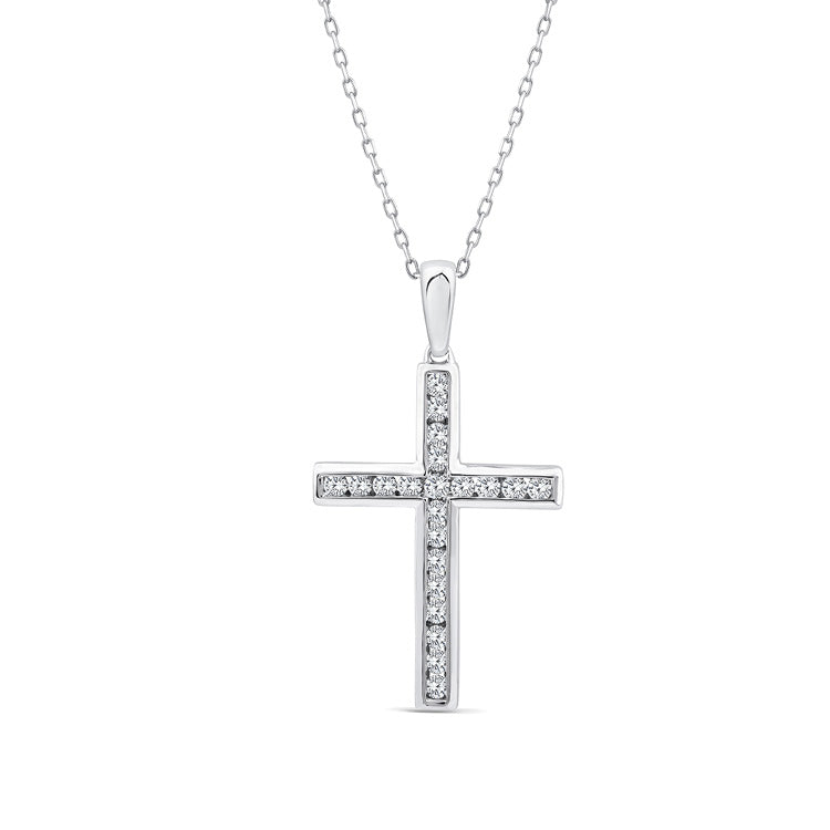 0.50ct Lab Grown Diamond Necklace in 9K White Gold