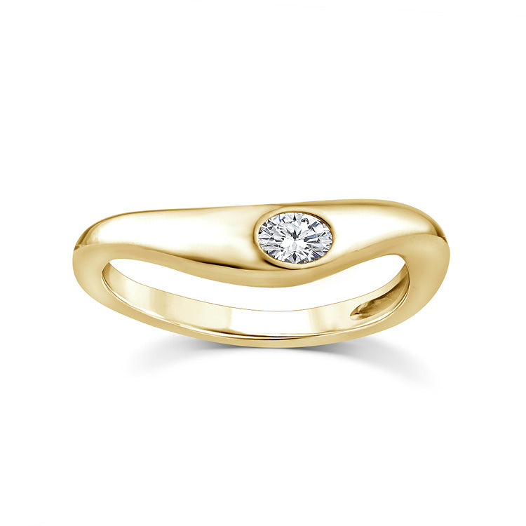 0.15ct Lab Grown Diamond Ring in 9K Yellow Gold