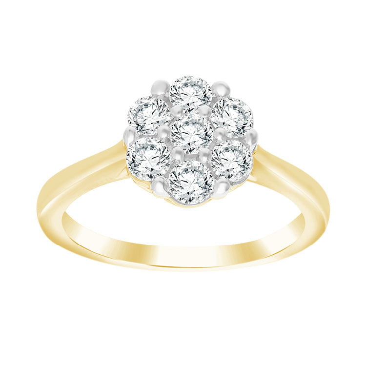 0.75ct Lab Grown Diamond Ring in 9K Yellow Gold