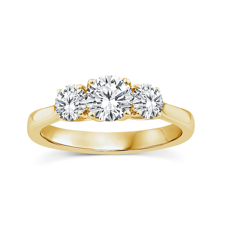1.00ct Lab Grown Diamond Ring in 9K Yellow Gold