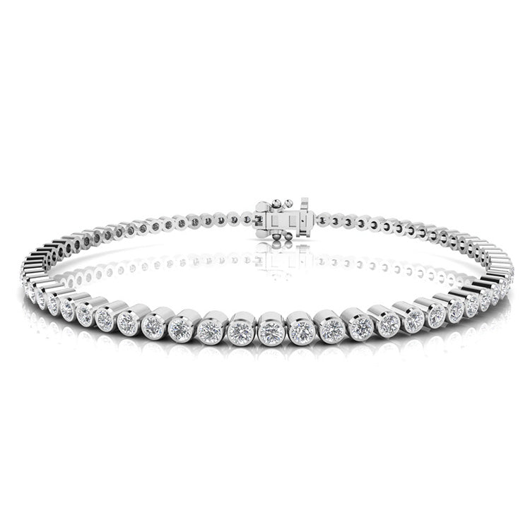 2.00ct Lab Grown Diamond Bracelet in 9K White Gold