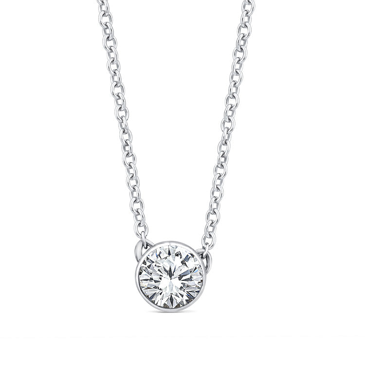 0.25ct Lab Grown Diamond Necklace in 9K White Gold