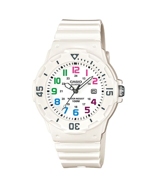 Casio Analog White Resin Band Watch LRW200H-7B