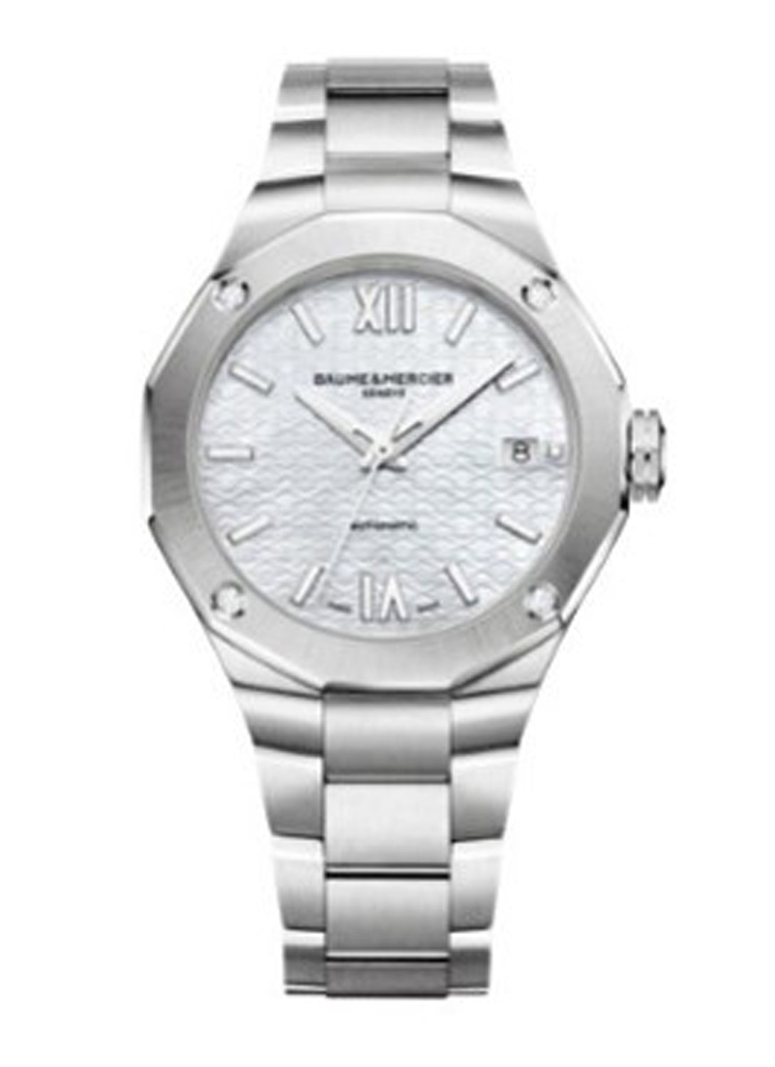 Baume & Mercier Riviera Automatic Watch Date Display, Diamond-Set  - 36mm