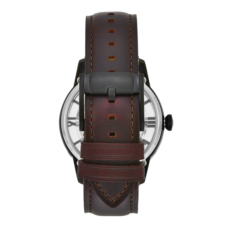Fossil Townsman Mechanical Watch with Brown Dial and Leather Strap ME3098