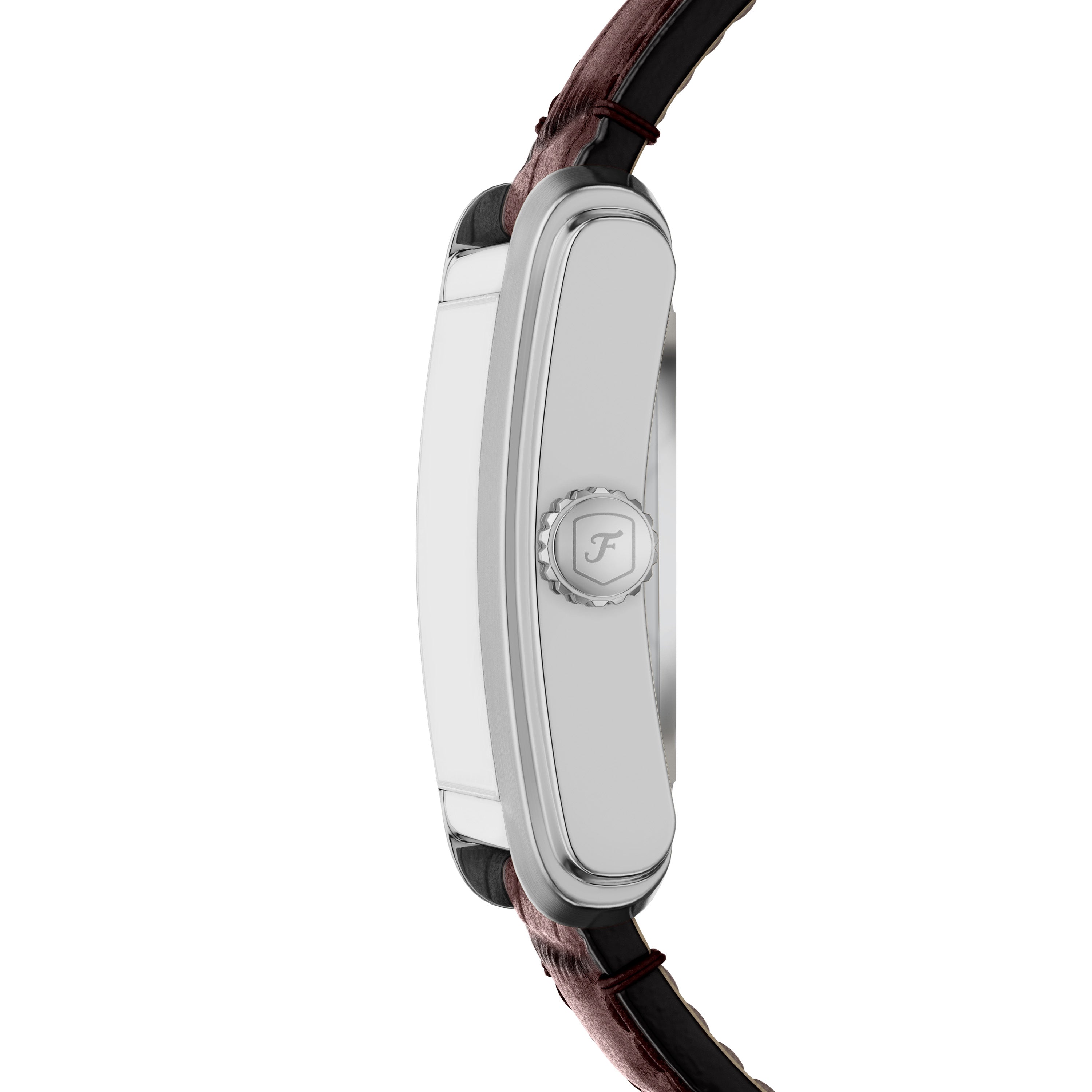 Fossil Carraway Automatic Brown Croco Leather Watch ME3273