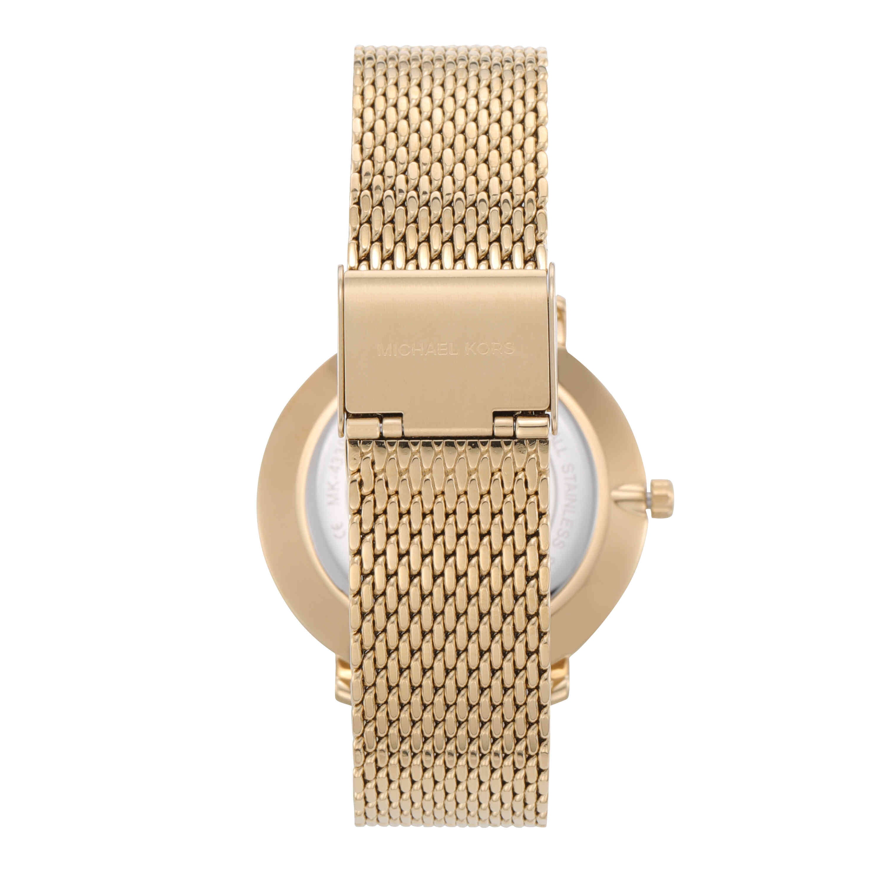 Michael Kors Pyper Gold Dial Stainless Steel Watch MK4339