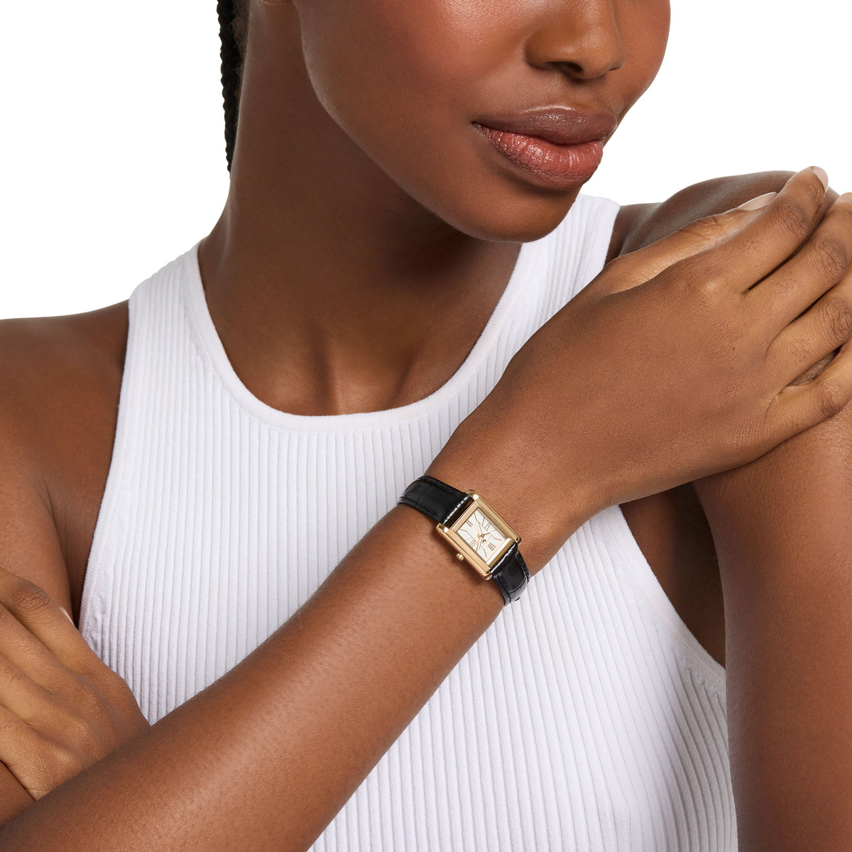 Michael Kors Petite Essex Black MK7692 on the wrist